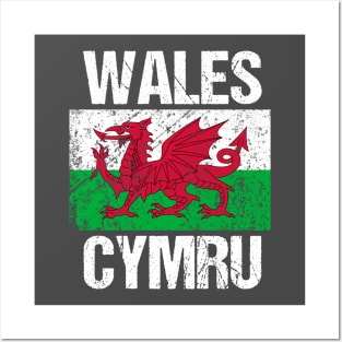 Wales - Welsh Flag - Cymru Posters and Art